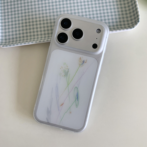 SKETCH Floral Semi-Transparent Phone Case