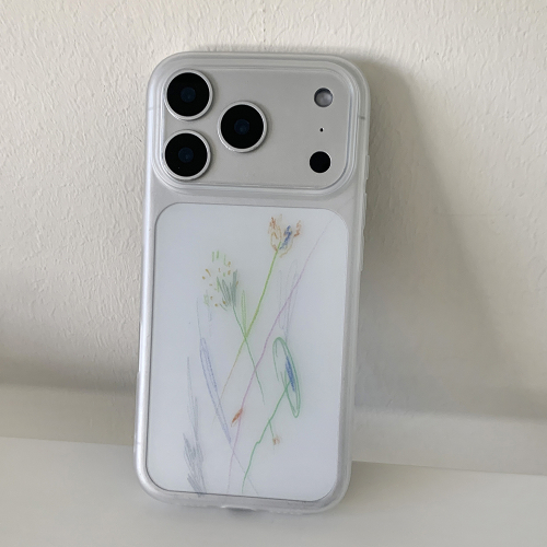 SKETCH Floral Semi-Transparent Phone Case
