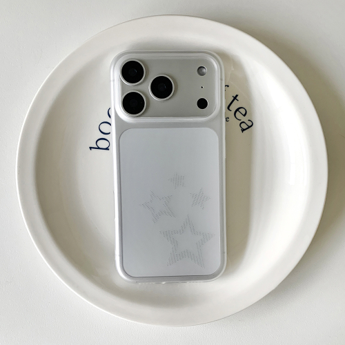 Semi-Transparent Phone Case with Dot-Filled Stars