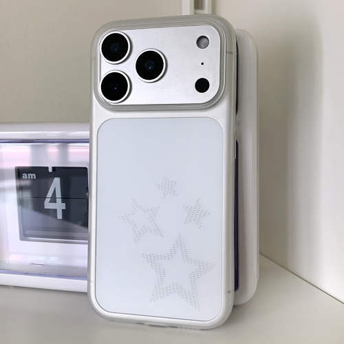 Semi-Transparent Phone Case with Dot-Filled Stars