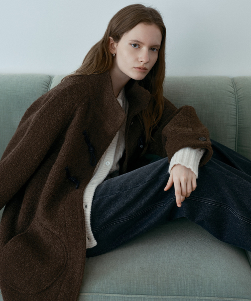 Alpaca Duffle Quilted Half Coat J1CA720E