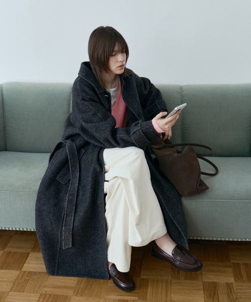 Fuzzy Alpaca Long Coat (H/M) J1CA720G