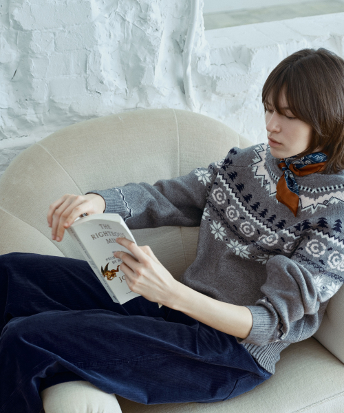 Nordic Jacquard Knit Pullover J1KT721E
