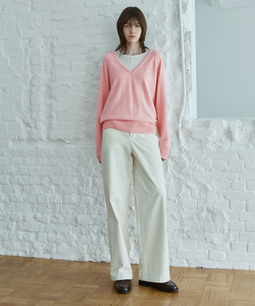 Corduroy Semi-Wide Pants J1PT720A