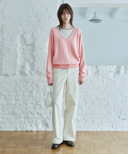 Corduroy Semi-Wide Pants J1PT720A