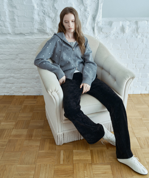 Corduroy Jersey Bootcut Pants J1PT721B