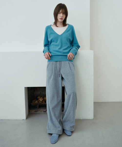 Fleece Wide Elastic-Waist Pants J1PT720B