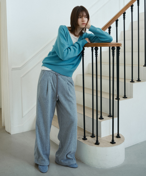 Fleece Wide Elastic-Waist Pants J1PT720B