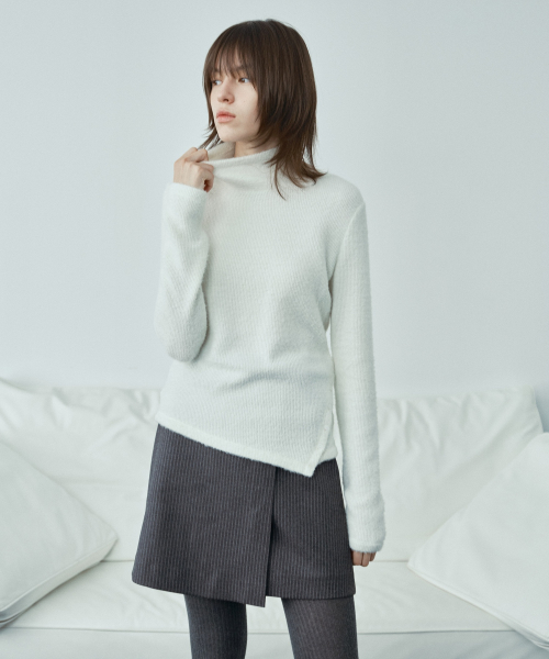 Pinstripe Mini Skirt J1SK721B