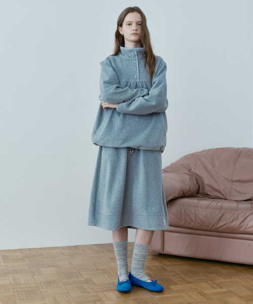 Fleece Flare Banding Skirt J1SK720A