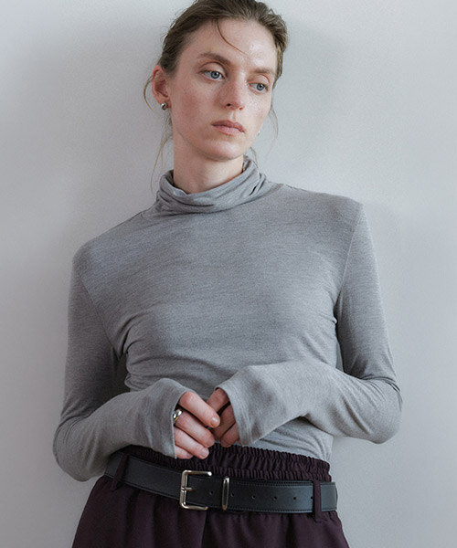 Slim-Fit Turtleneck T Shirt NEW6AE805