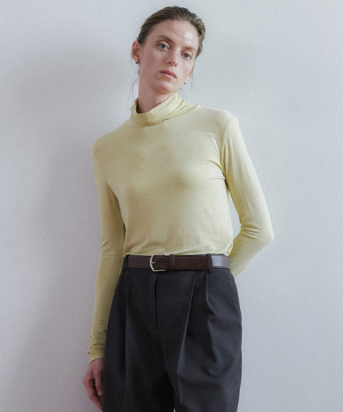 Slim-Fit Turtleneck T Shirt NEW6AE805
