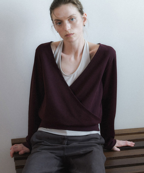 [SET] Halter Layered Jersey T Shirt NEW6AE815