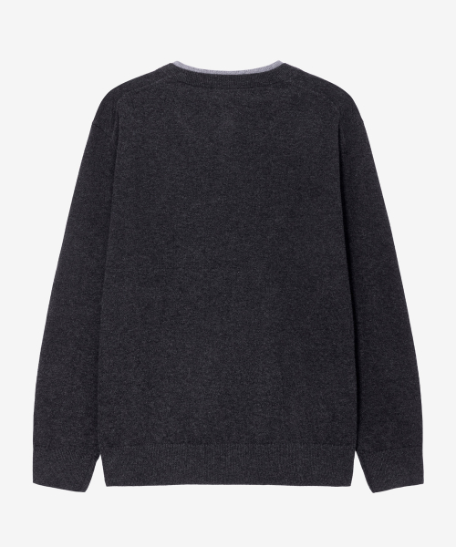 [COUTURE]Layered V-Neck Knit - 2color