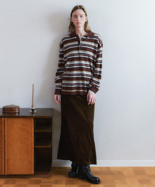 Velvet Long Skirts NEW6AS806