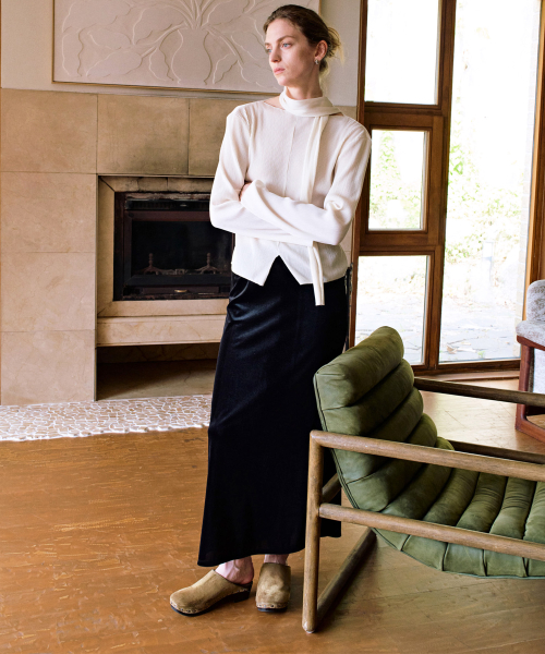 Velvet Long Skirts NEW6AS806