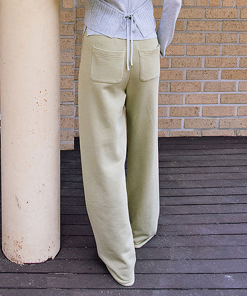 Curved Elastic-Waist Sweatpants NEW6AL842
