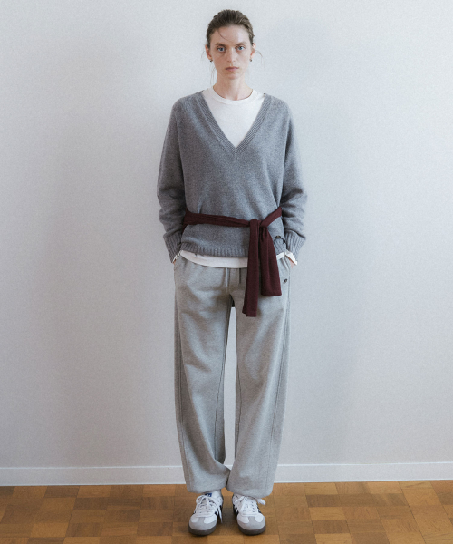 Curved Elastic-Waist Sweatpants NEW6AL842