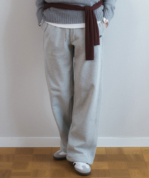 Curved Elastic-Waist Sweatpants NEW6AL842