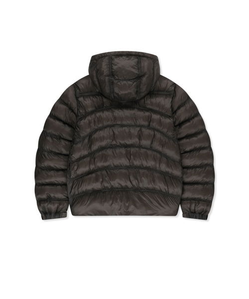CLOUD SHELL HOODY PADDING JUMPER IN CHARCOAL