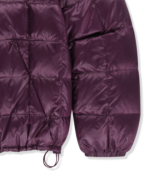MATIN GRID QUILTED LIGHT DOWN JUMPER IN PURPLE