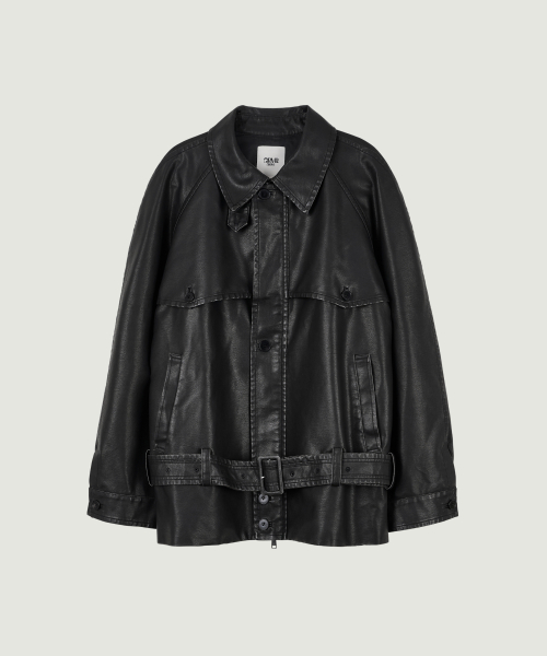 LUCIA LEATHER JACKET (BLACK)