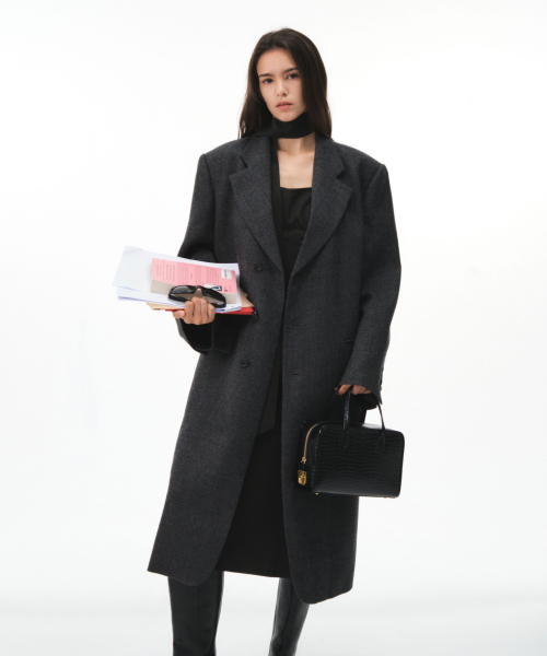 HILDA SINGLE COAT (CHARCOAL)