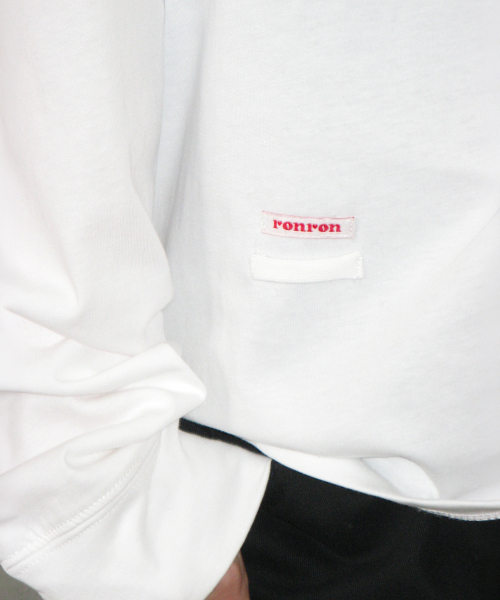 HENLEY NECK OVER FIT LONG SLEEVE WHITE