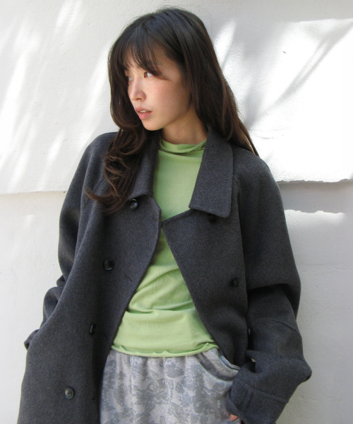 WAVE MOCK NECK LONG SLEEVE OLIVE