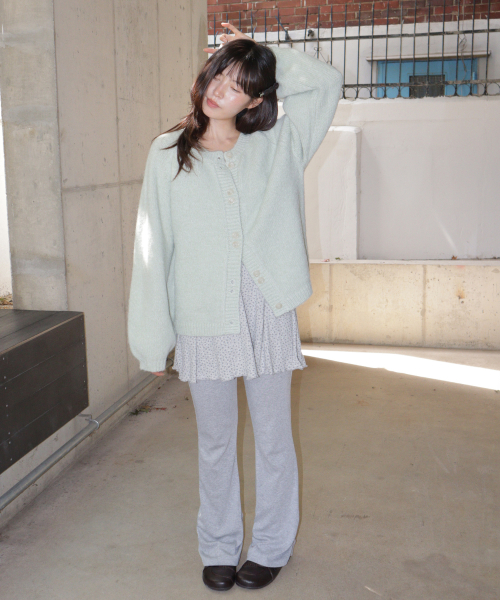 DOUBLE BUTTON CARDIGAN MINT