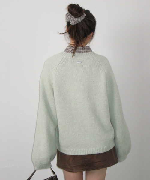 DOUBLE BUTTON CARDIGAN MINT