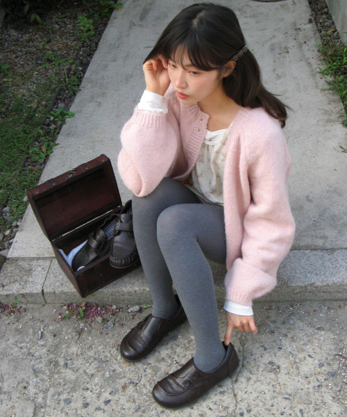 DOUBLE BUTTON CARDIGAN SOFT PINK