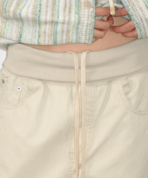 PIGMENT FOLDING PANTS BEIGE