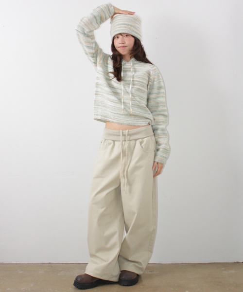 PIGMENT FOLDING PANTS BEIGE