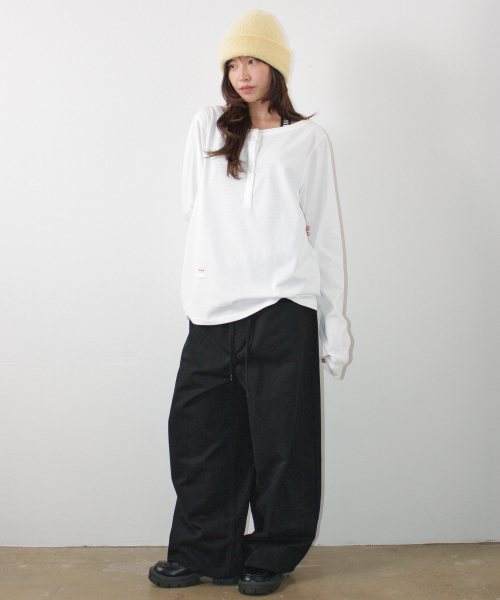 PIGMENT FOLDING PANTS BLACK