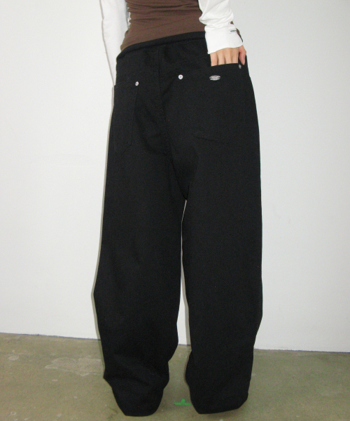 PIGMENT FOLDING PANTS BLACK