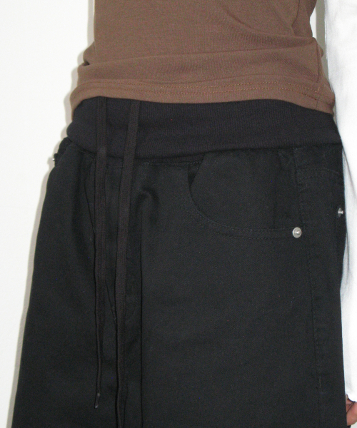 PIGMENT FOLDING PANTS BLACK