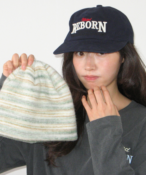 LETTERING VINTAGE BALL CAP NAVY