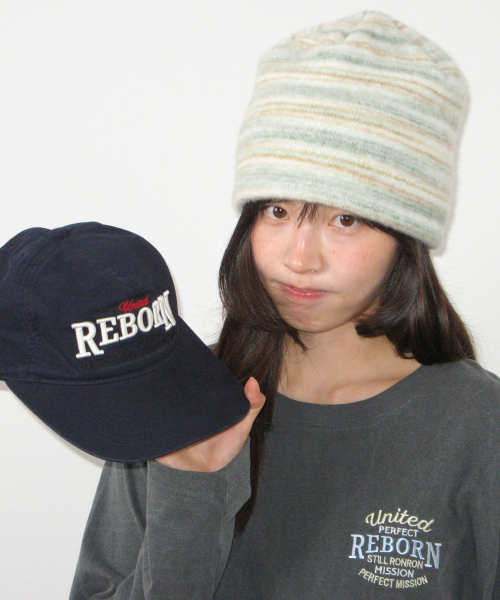 LETTERING VINTAGE BALL CAP NAVY