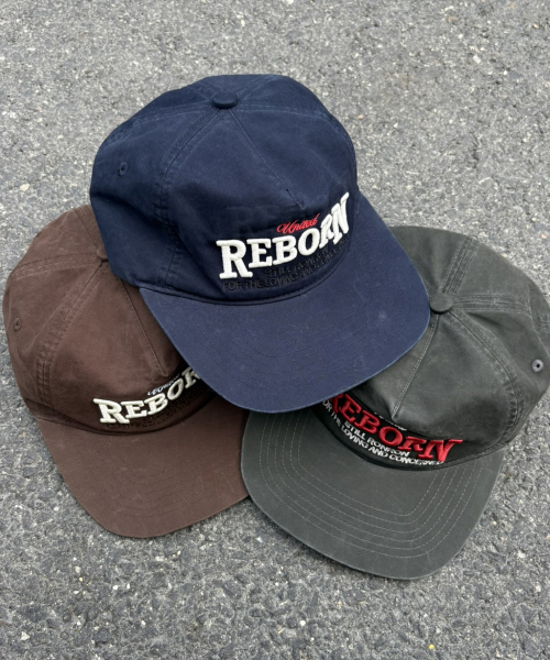 LETTERING VINTAGE BALL CAP NAVY