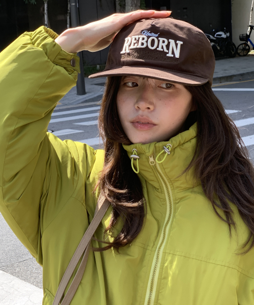 LETTERING VINTAGE BALL CAP BROWN