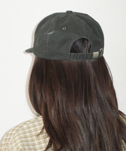 LETTERING VINTAGE BALL CAP CHARCOAL