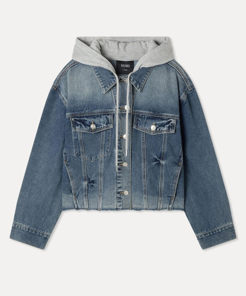 Hooded Layered Denim Jacket_MIWJEGT16J