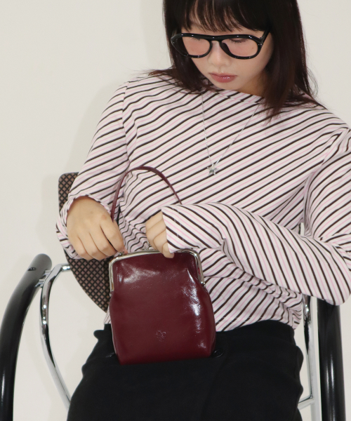 frame mini bag - burgundy