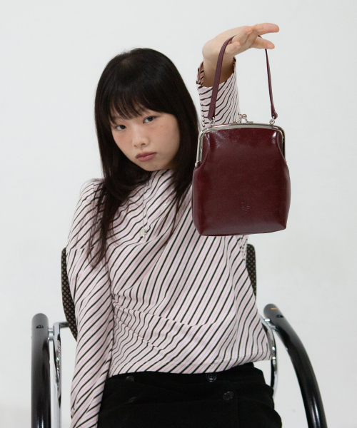 frame mini bag - burgundy