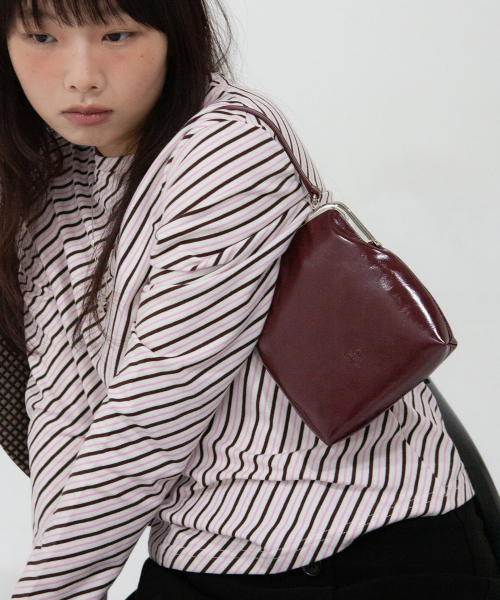 frame mini bag - burgundy