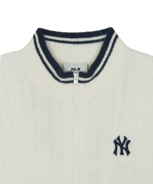 WomenS Basic Cable Zip-Up Cardigan
