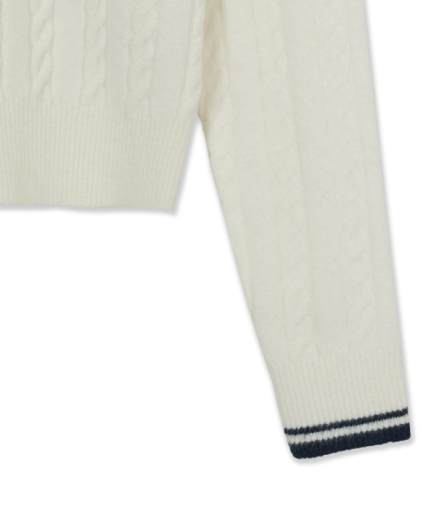WomenS Basic Cable Zip-Up Cardigan