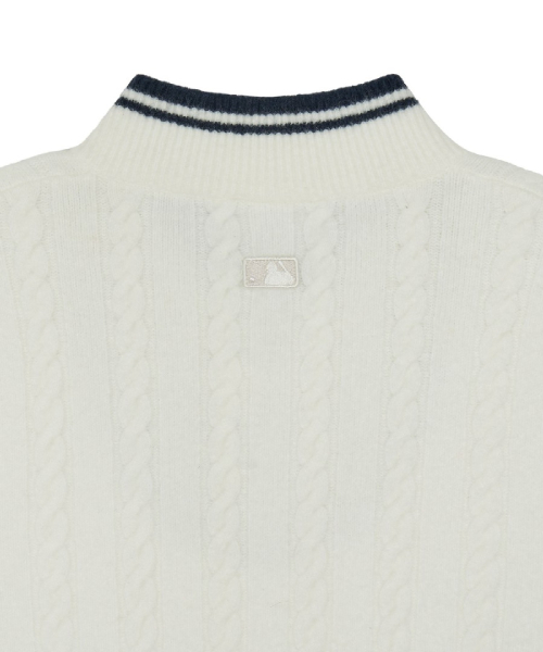 WomenS Basic Cable Zip-Up Cardigan