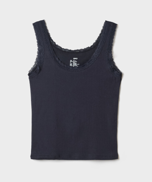[COMFORT] Lace Pointelle Sleeveless_SPLOG49A32